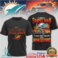 Miami Dolphins Simple Man I Like Hot Rods NFL T Shirt