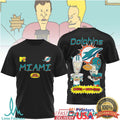 Miami Dolphins x Beavis and ButHead MTV Summer Vibes NFL T Shirt