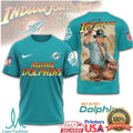 Miami Dolphins x Indiana Jones Action Hero Mashup Sportswear T Shirt - Limotees LLC