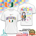 Miami Hurricanes Autism Awareness Accept Understand Love Shirt - Limotees LLC