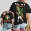 Miami Hurricanes Buc Ees Beaver Mashup Tshirt - Limotees LLC