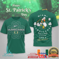 Miami Hurricanes St. Patrick's Day Sebastian the Ibis Lucky T Shirt