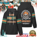 Miami Hurricanes Stressed Blessed and Obsessed Football Skull Quilted T Shirt - Limotees LLC