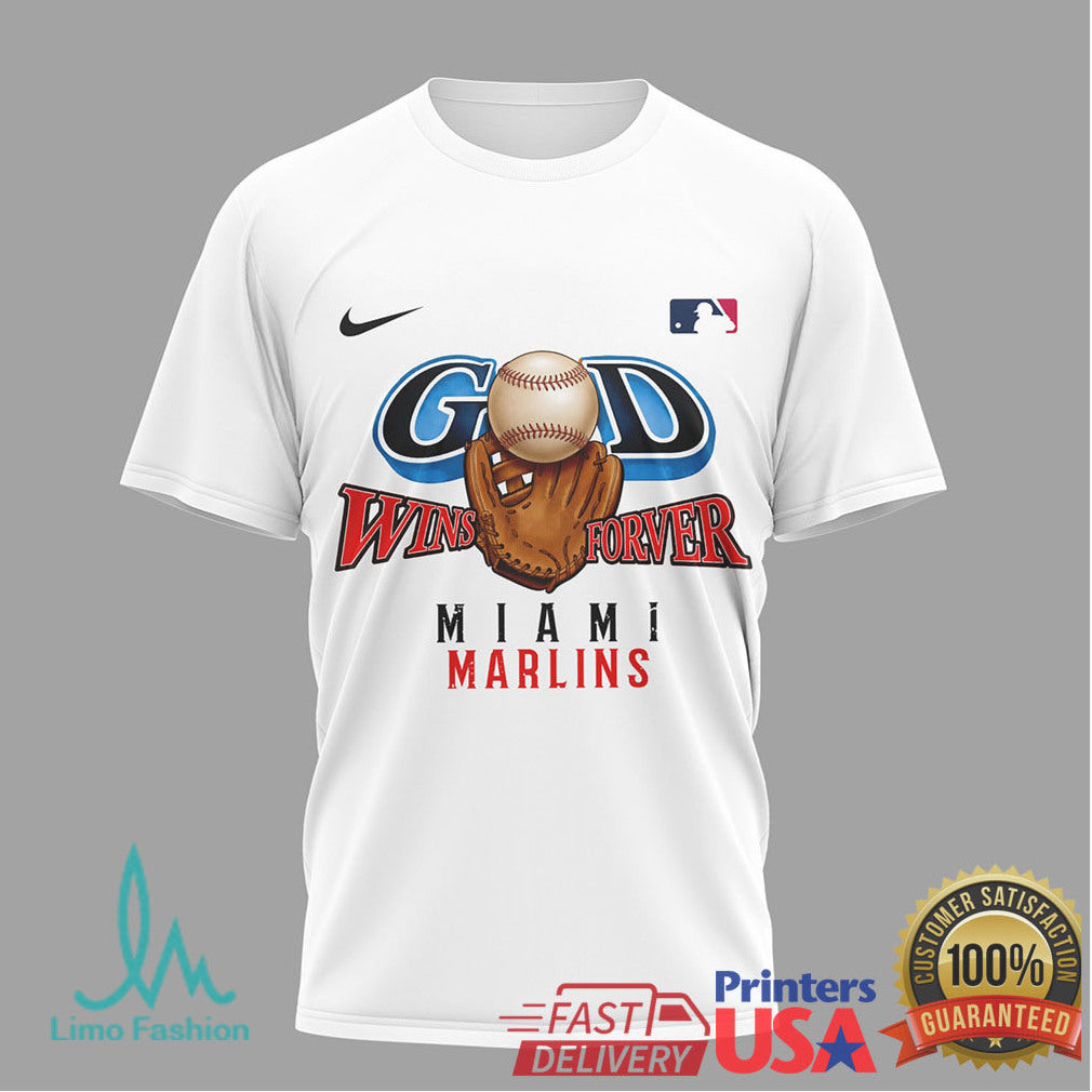 Miami Marlins Baseball It's In Jesus Name We Play Religious T Shirt - Limotees LLC