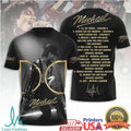 Michael Jackson King of Pop Gold Silhouette Tribute T Shirt - Limotees LLC