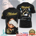 Michael Jackson King of Pop Signature Sequined Glove 3D Graphic Apparel T Shirt - Limotees LLC