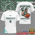 Michigan State Spartans Basketball Shirt Spartans Will Graphic Tee - Limotees LLC