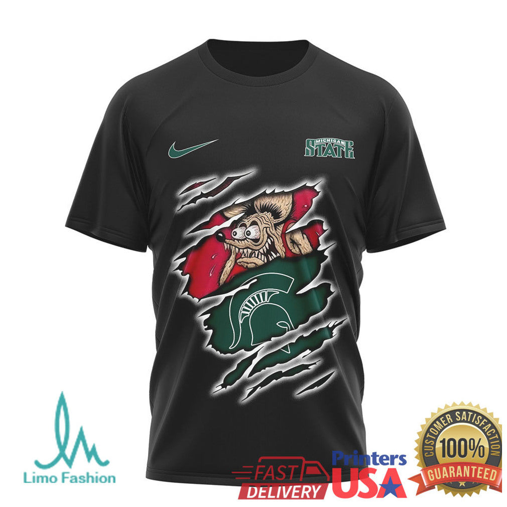 Michigan State Spartans Built To Play Not To Bow Fan Graphic T Shirt