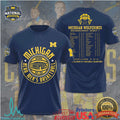 Michigan Wolverines 2025 2026 NCAA Men's Basketball National Champions T Shirt Schedule Back - Limotees LLC