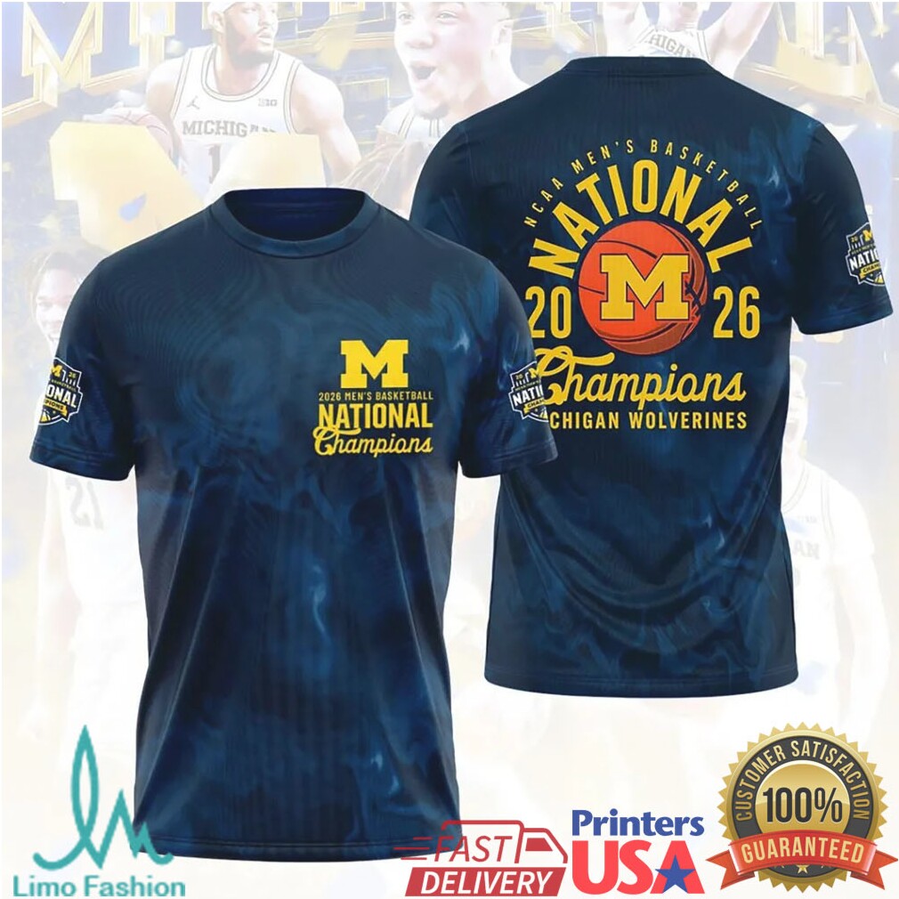 Michigan Wolverines 2026 Men's Basketball National Champions Fan Gear T Shirt