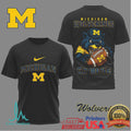 Michigan Wolverines “Go Blue” Mascot Football Graphic T Shirt - Limotees LLC