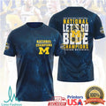 Michigan Wolverines “Let's Go Blue” 2026 NCAA Basketball National Champions T Shirt - Limotees LLC