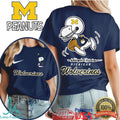 Michigan Wolverines Snoopy Peanuts Football Game Day T Shirt - Limotees LLC