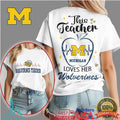 Michigan Wolverines Teacher This Teacher Loves Her Wolverines T Shirt - Limotees LLC