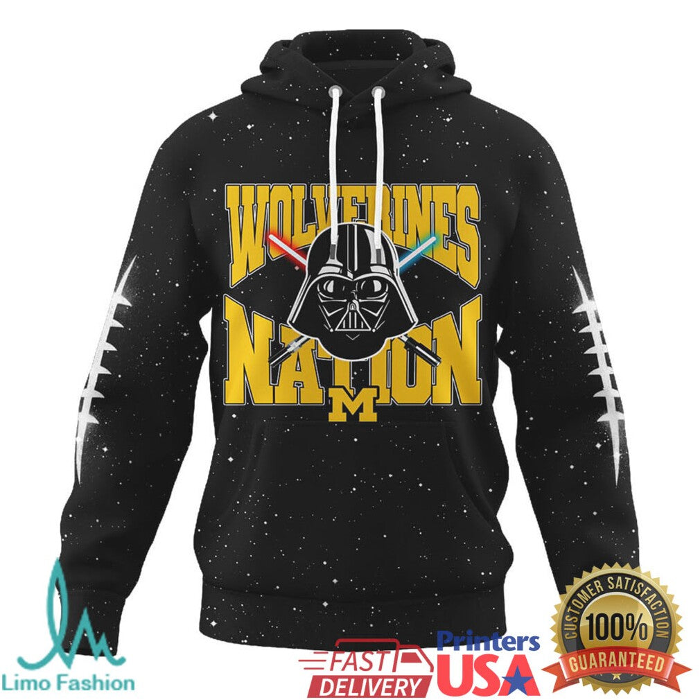 Michigan Wolverines Vader Nation “You Underestimate the Power” 3D T Shirt