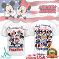 Mickey & Minnie Mouse America 250 Years of Freedom 1776 2026 T Shirt - Limotees LLC