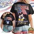 Mickey Mouse Baltimore Ravens 250 Years Of Freedom USA Football T Shirt - Limotees LLC