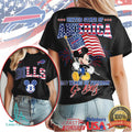 Mickey Mouse Buffalo Bills 250 Years Of Freedom USA Anniversary T Shirt - Limotees LLC
