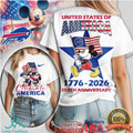 Mickey Mouse Buffalo Bills Celebrate America 1776 2026 250th Anniversary T Shirt - Limotees LLC