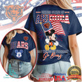 Mickey Mouse Chicago Bears 250 Years of Freedom United State of America T Shirt - Limotees LLC