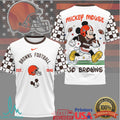 Mickey Mouse Cleveland Browns Football Est 1946 Retro Style T Shirt