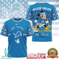 Mickey Mouse Detroit Lions Football Est 1934 Graphic T Shirt
