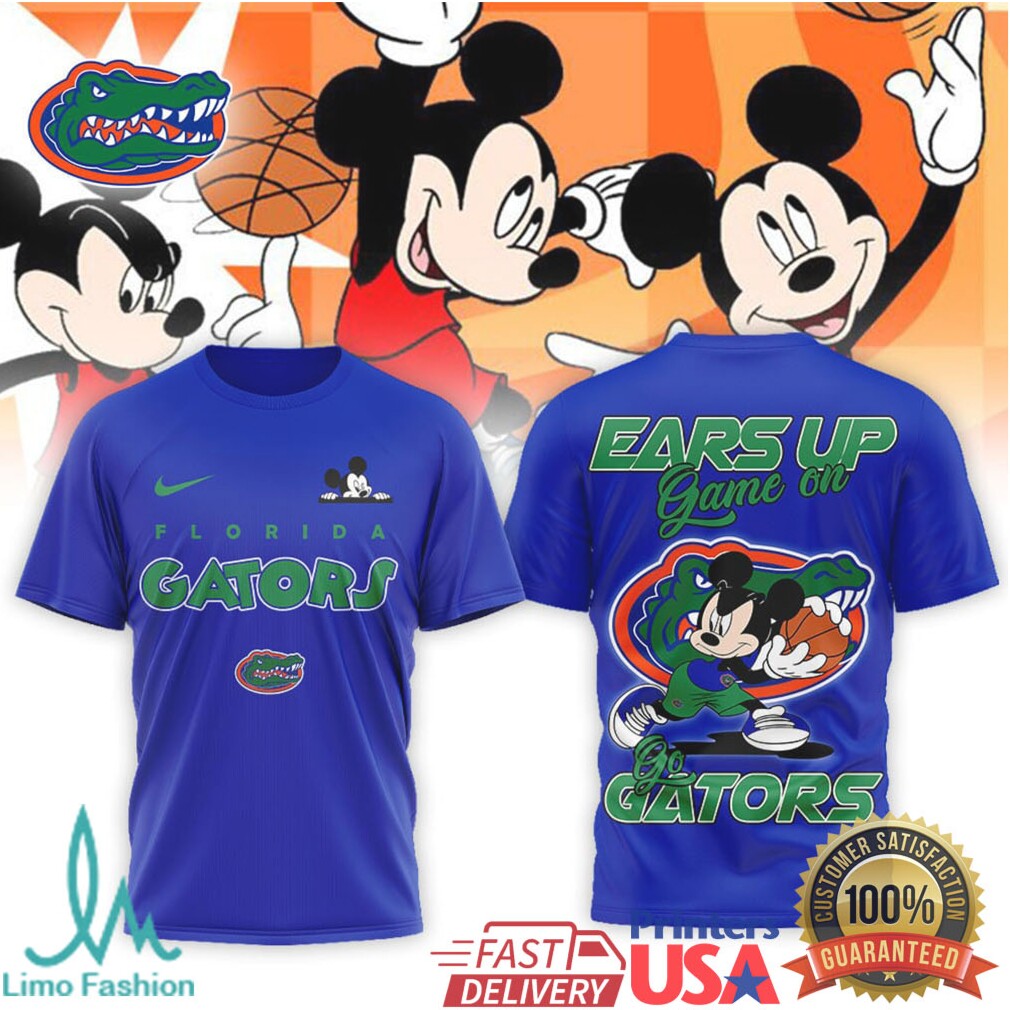Mickey Mouse Florida Gators Basketball “Ears Up Game On” T Shirt - Limotees LLC