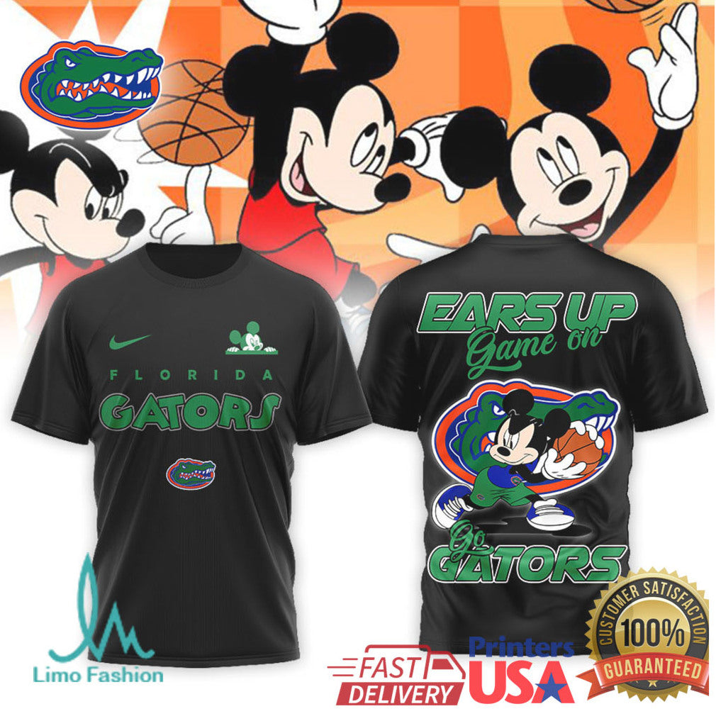 Mickey Mouse Florida Gators Basketball “Ears Up Game On” T Shirt - Limotees LLC
