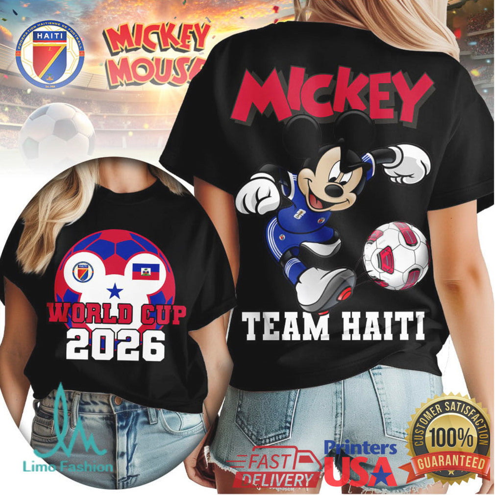 Mickey Mouse Haiti National Team World Cup 2026 T Shirt - Limotees LLC