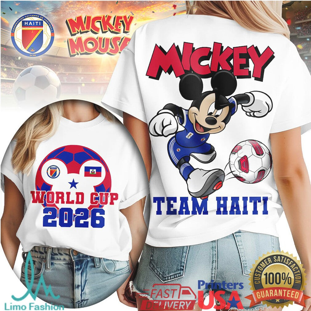 Mickey Mouse Haiti National Team World Cup 2026 T Shirt - Limotees LLC