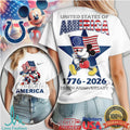 Mickey Mouse Indianapolis Colts Celebrate America 250th Anniversary Patriotic T Shirt - Limotees LLC