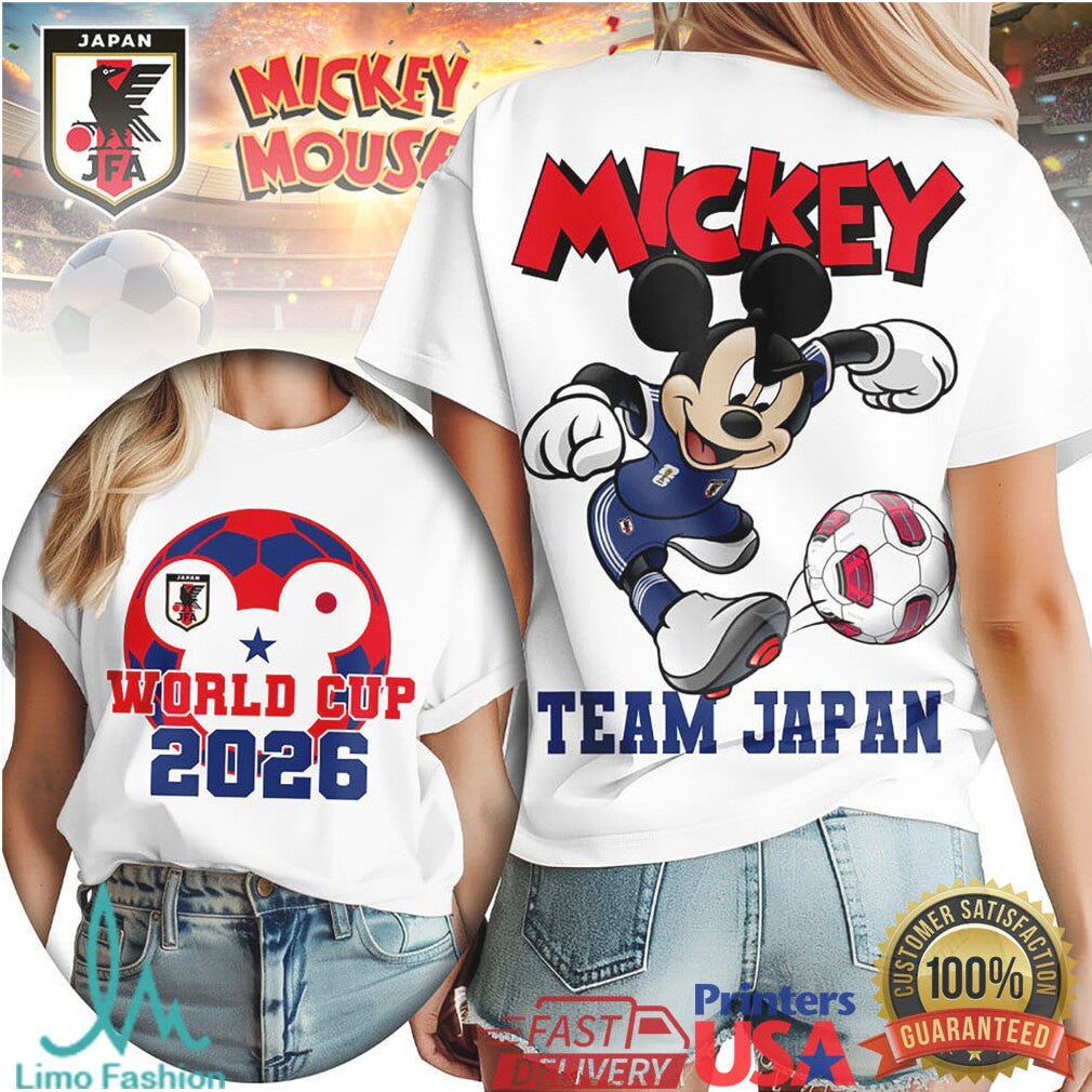 Mickey Mouse Japan National Team World Cup 2026 T Shirt - Limotees LLC