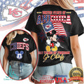 Mickey Mouse Kansas City Chiefs 250 Years of Freedom United State of America T Shirt