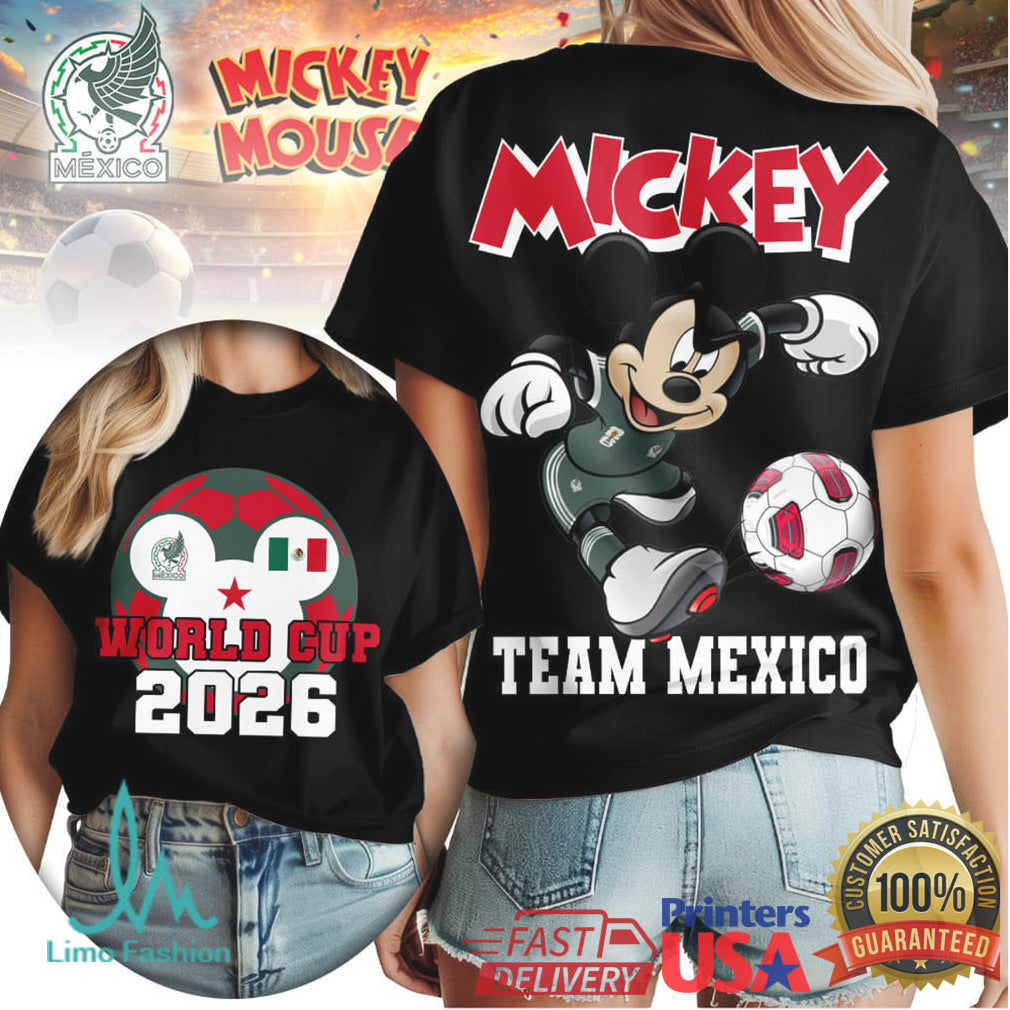 Mickey Mouse Mexico National Team World Cup 2026 T Shirt - Limotees LLC