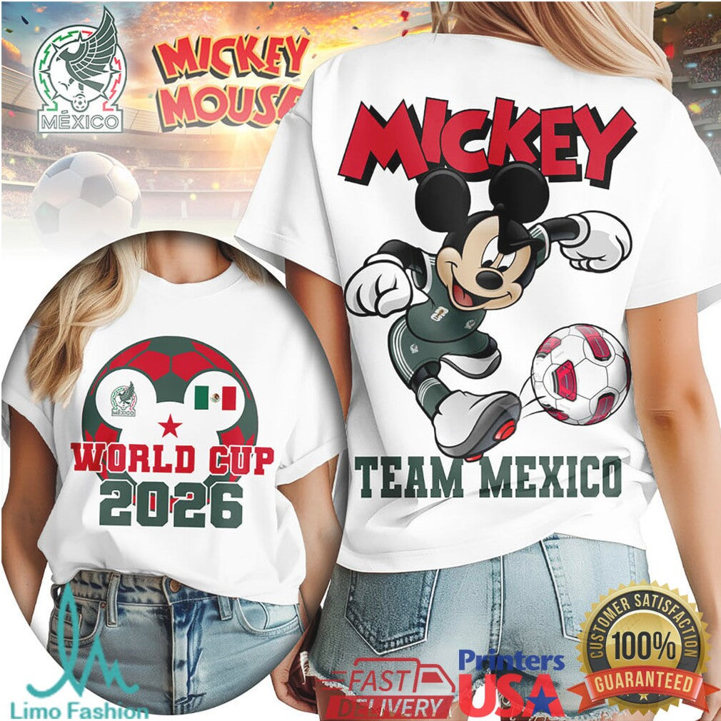 Mickey Mouse Mexico National Team World Cup 2026 T Shirt - Limotees LLC