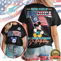 Mickey Mouse Miami Dolphins 250 Years of Freedom United State of America T Shirt - Limotees LLC