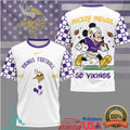 Mickey Mouse Minnesota Vikings Football Est 1961 Graphic T Shirt - Limotees LLC
