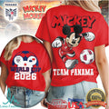 Mickey Mouse Panama Soccer Team World Cup 2026 T Shirt - Limotees LLC