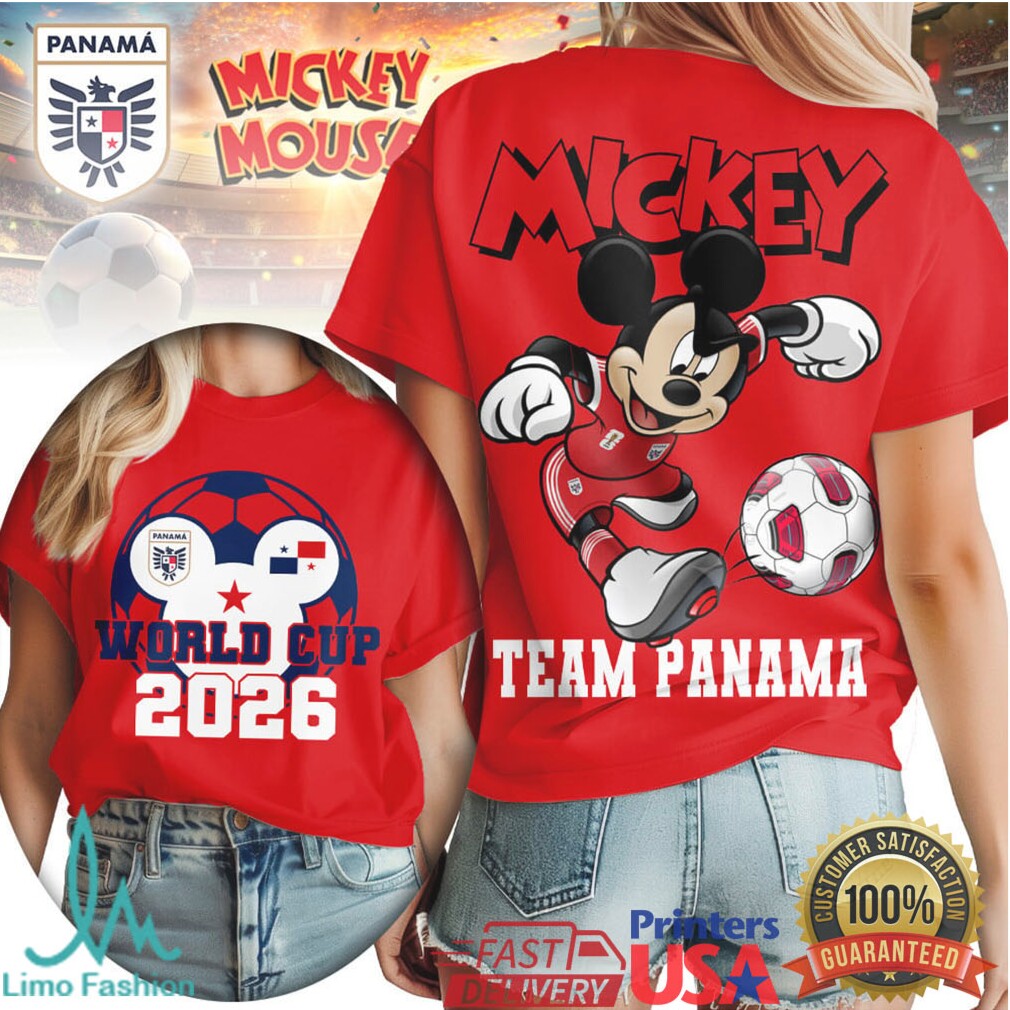 Mickey Mouse Panama Soccer Team World Cup 2026 T Shirt - Limotees LLC