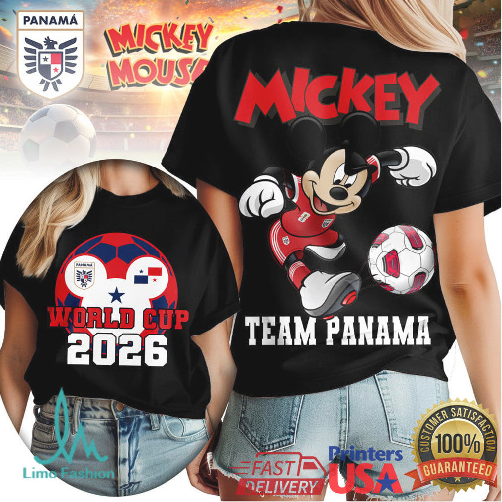 Mickey Mouse Panama Soccer Team World Cup 2026 T Shirt - Limotees LLC