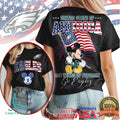 Mickey Mouse Philadelphia Eagles 250 Years Of Freedom USA Patriotic T Shirt - Limotees LLC