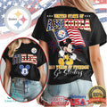 Mickey Mouse Pittsburgh ST Shirtlers 250 Years of Freedom United State of America T Shirt - Limotees LLC