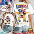 Mickey Mouse Pittsburgh ST Shirtlers 250th Anniversary Celebrate America T Shirt - Limotees LLC