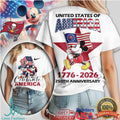 Mickey Mouse Tampa Bay Buccaneers 250th Anniversary Celebrate America T Shirt - Limotees LLC