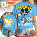 Mickey Mouse Team Uruguay Soccer World Cup 2026 Fan T Shirt - Limotees LLC
