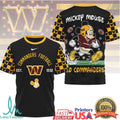 Mickey Mouse Washington Commanders Football Est 1932 Burgundy T Shirt - Limotees LLC