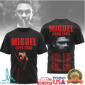 Miguel CAOS Tour Graphic T Shirt and Black t shirt - Limotees LLC