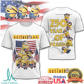 Minions 250 Years of Freedom USA 4th of July Patriotic T Shirt - Limotees LLC