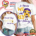 Minnesota Vikings American Heart Month In February We Wear Red T Shirt - Limotees LLC