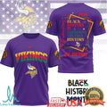 Minnesota Vikings Black History Month 100th Anniversary Tee - Limotees LLC